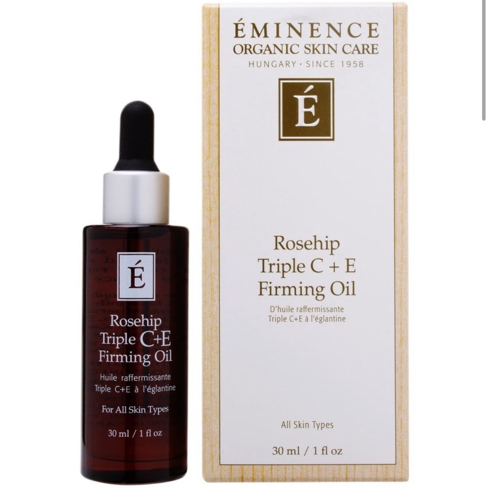 NEW! Eminence Rosehip Triple C+e Firming Oil 1 Oz.